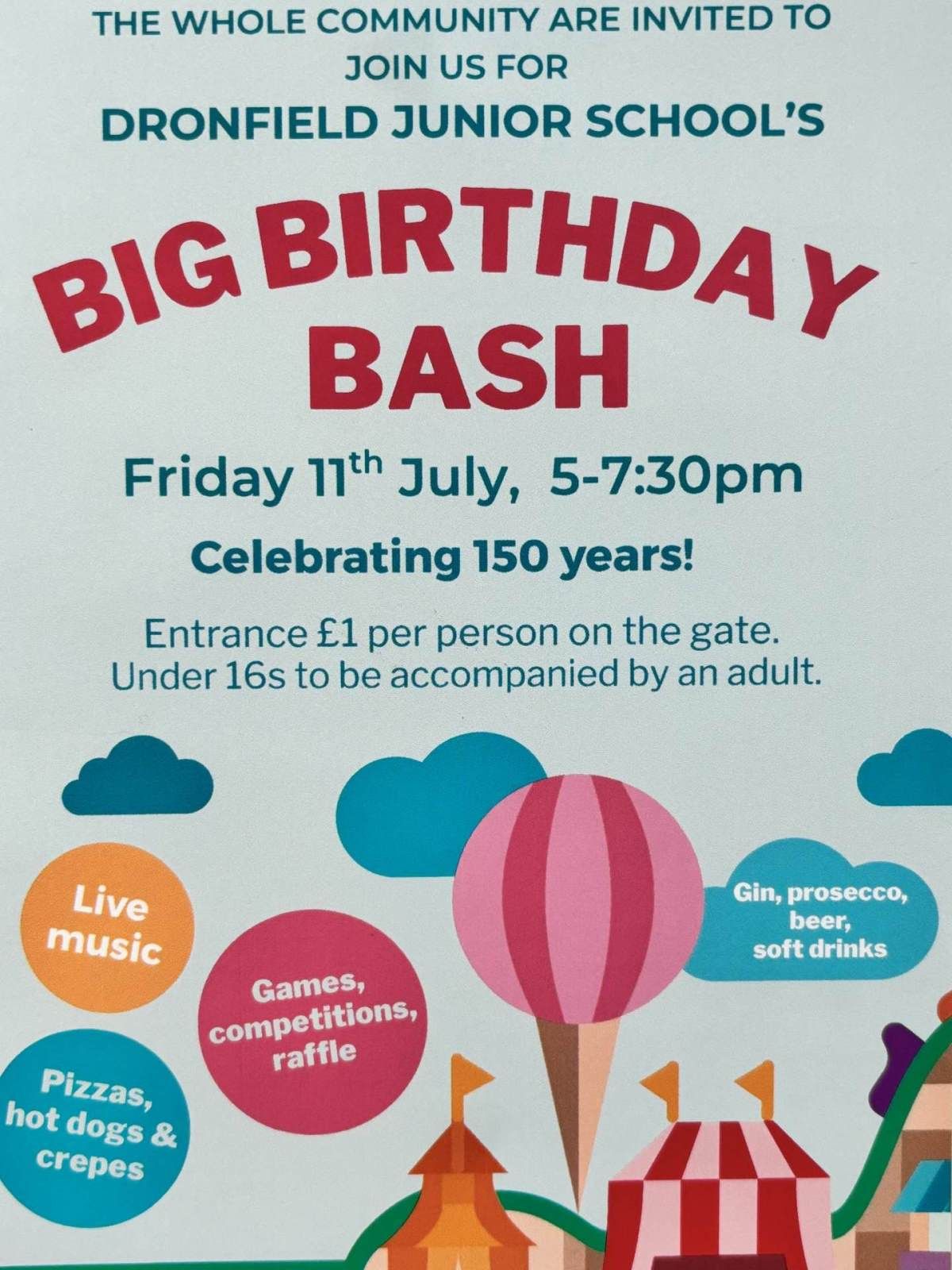 150th Big Birthday Bash poster