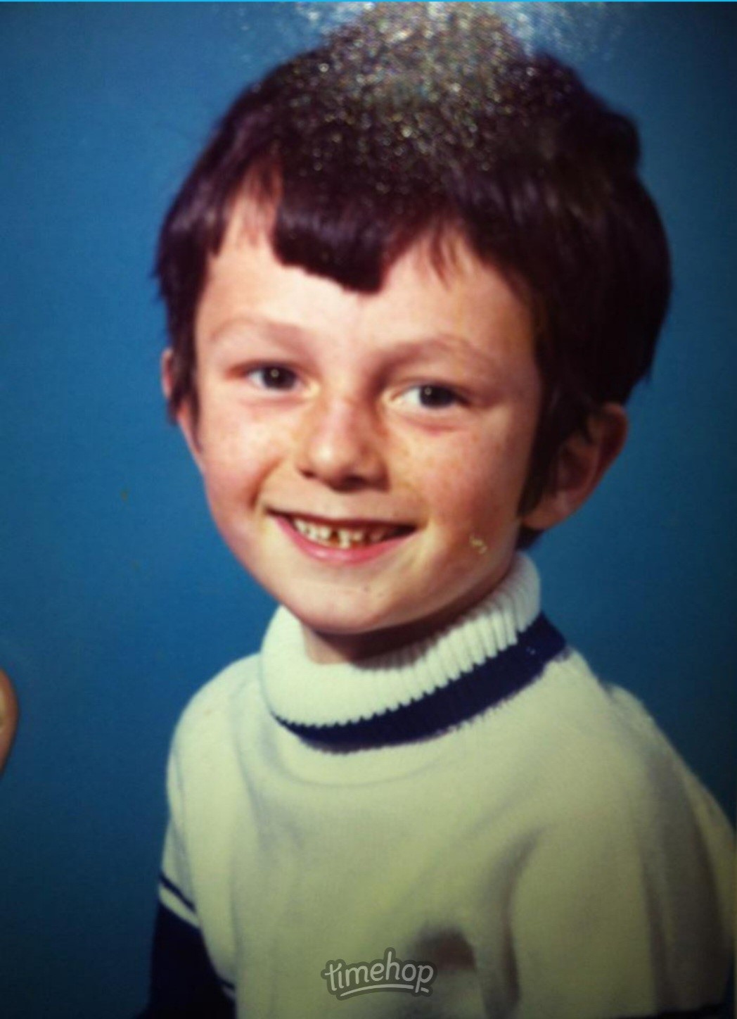 Nick Dann as a child