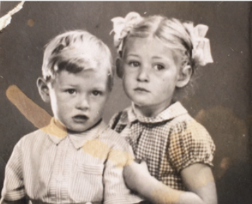 Pat Hutchinson and brother