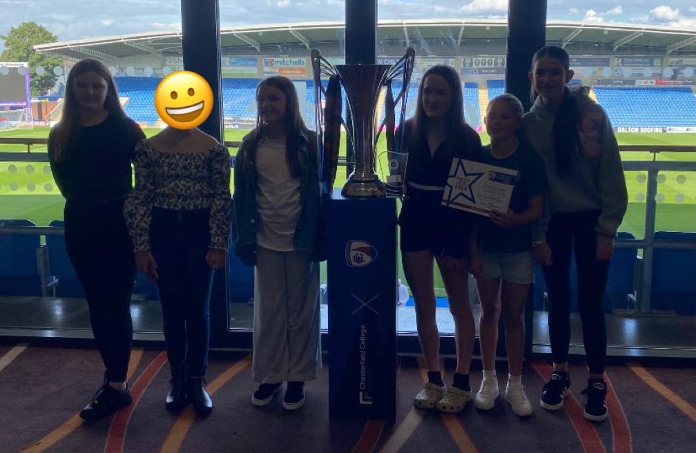 Girls' Winning Football Team